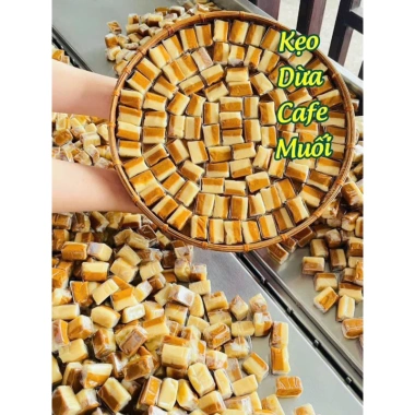 Kẹo dừa sáp ca phê muối, kẹo dừa sáp, kẹo sầu riêng ít đường – Giá giảm 85.000₫ (Giá gốc 110.500₫)