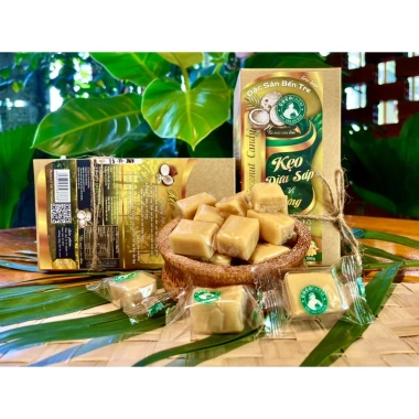 Kẹo Dừa Sáp Cocofarm vị Gừng ít đường 300g - Hương vị thơm ngon, giảm giá 130k