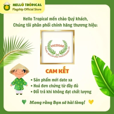 Kẹo Dừa Sáp VICOSAP Mix 6 vị 200g - Dẻo mềm, thơm dịu, đa hương vị, quà Tết hấp dẫn