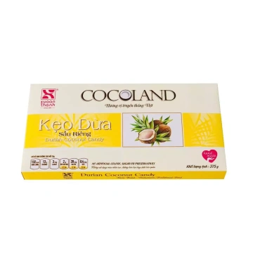 Kẹo dừa sầu riêng Xuân Thanh 375g - Giảm giá, vị thơm ngon, chỉ 50.001₫