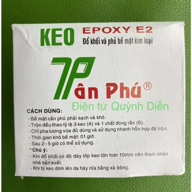 Keo EPOXY A+B Tân Phú - Đông Cứng Rotor, Stator, Linh Kiện Điện Tử Quỳnh Diễn