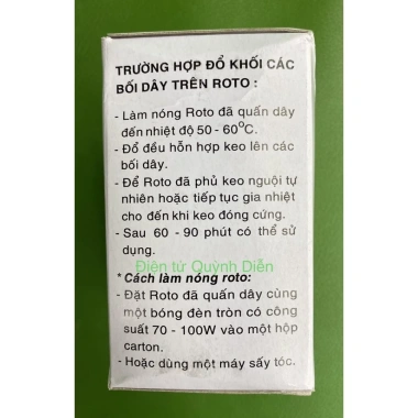 Keo EPOXY A+B Tân Phú - Đông Cứng Rotor, Stator, Linh Kiện Điện Tử Quỳnh Diễn 5 Keo EPOXY A+B Tân Phú - Đông Cứng Rotor, Stator, Linh Kiện Điện Tử Quỳnh Diễn 5