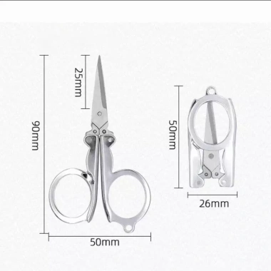 Kéo gấp lưỡi dao mini sắc nét, cắt thủ công, du lịch, thợ may - chỉ 19.800đ