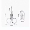 Kéo gấp lưỡi dao mini sắc nét, cắt thủ công, du lịch, thợ may - chỉ 19.800đ 9