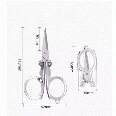 Kéo gấp lưỡi dao mini sắc nét, cắt thủ công, du lịch, thợ may - chỉ 19.800đ