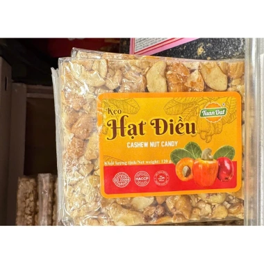 Kẹo hạt điều Yến Nhung Tuấn Đạt 90g/120g Giảm giá 85.000đ vị giòn ngậy snack ngon cho mọi lứa tuổi