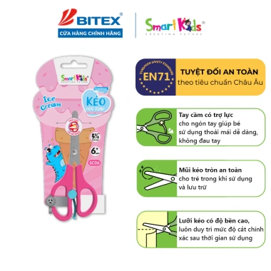 Kéo học sinh Smartkids SC06 cho bé 5+ tuổi cấp 1 - Giá ưu đãi 16.400 VND 2