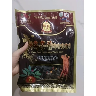 Kẹo Hồng Sâm Đen Vitamin Hàn Quốc 300g - Tăng đề kháng, giảm mệt, chỉ 49.900₫ Kẹo Hồng Sâm Đen Vitamin Hàn Quốc 300g - Tăng đề kháng, giảm mệt, chỉ 49.900₫