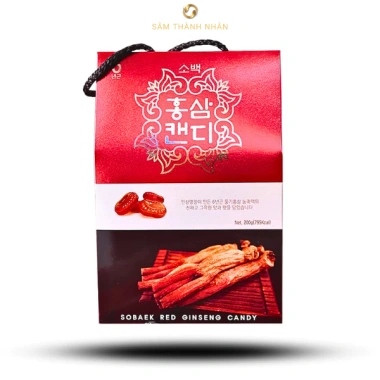 Kẹo Hồng Sâm Hàn Quốc Sobaek 200g - Quà biếu tặng, giảm giá 59.000₫ 2