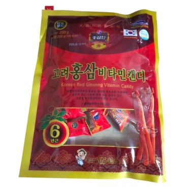 Kẹo Hồng Sâm Mềm 200g Hàn Quốc Giá chỉ 42.900₫, hương vị ngọt, tăng sức đề kháng 5