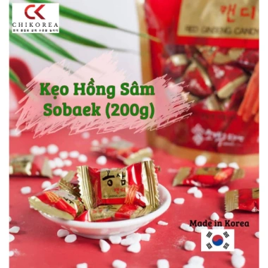 Kẹo Hồng Sâm Sobaek 200g Hàn Quốc – Tăng sức khỏe, giảm căng thẳng, làm đẹp da, chỉ 39.000đ 6