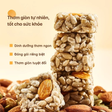 Kẹo Hướng Dương Hạnh Nhân Mật Ong 500g - Ngon Giòn, Dưỡng Chất, Đồ Ăn Vặt Tết, 100k VND 7