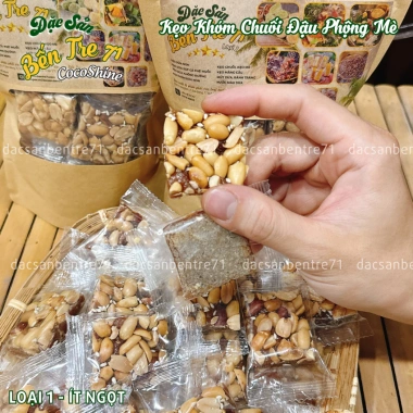 Kẹo Khóm Chuối Đậu Phộng Mè Chua Ngọt Thơm Ngon - Đặc Sản Bến Tre 71 COCOSHINE 38k 5
