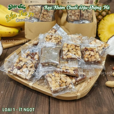 Kẹo Khóm Chuối Đậu Phộng Mè Chua Ngọt Thơm Ngon - Đặc Sản Bến Tre 71 COCOSHINE 38k 7
