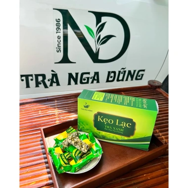 Kẹo Lạc Trà Xanh Ngọt Hộp 500g - Giảm giá 99k, Vị Trà Xanh Thơm, Giòn Tan