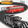 Kéo Lại Xe Buýt Trường Đồ Chơi - Vận Chuyển Cảnh Sát, Cứu Hỏa, Ưu Đãi 203.391₫ 7