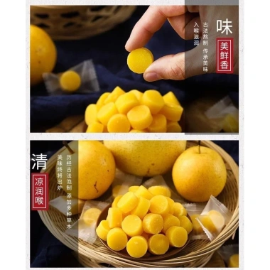 Kẹo Lê bạc hà ngậm ho, thơm mát, ấm cổ họng - Giá chỉ 18.000₫ 2