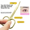 Kéo lông mày, lông mi, mũi thép không gỉ GlowNest 3.0 - Đầu tròn an toàn, dụng cụ đa năng hình quả đào 5