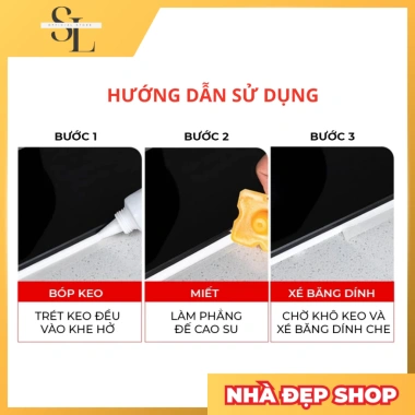 Keo Miết Mạch Siêu Dính Khô Nhanh 42.000đ Bịt Kẽ Hở Chống Thấm, Trám Kín Viền Gạch Nhà Tắm, Bồn Rửa Tay 8