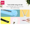 Kéo mini đa năng bỏ túi Deli thu gọn, an toàn, màu pastel, lưỡi cacbon không gỉ 5