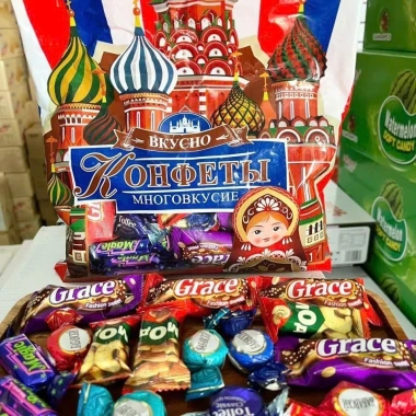 Kẹo mix Lâu Đài Nga Bkycho 500g - Nhiều vị thơm ngon, ưu đãi 109k, ăn vặt Bingo