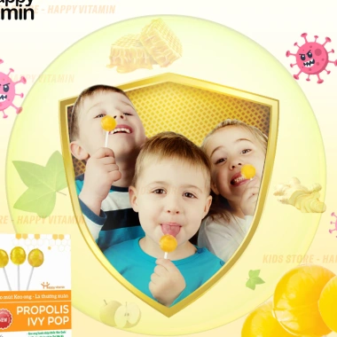 Kẹo Mút Keo Ong Lá Happy Vitamin - Quà Tặng 1 Hộp Giá Chỉ 99.000, Tiết Kiệm Ngay 2