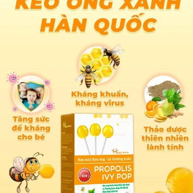 Kẹo Mút Keo Ong Lá Happy Vitamin - Quà Tặng 1 Hộp Giá Chỉ 99.000, Tiết Kiệm Ngay 7