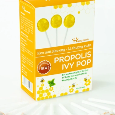 Kẹo Mút Keo Ong Lá Happy Vitamin - Quà Tặng 1 Hộp Giá Chỉ 99.000, Tiết Kiệm Ngay 9