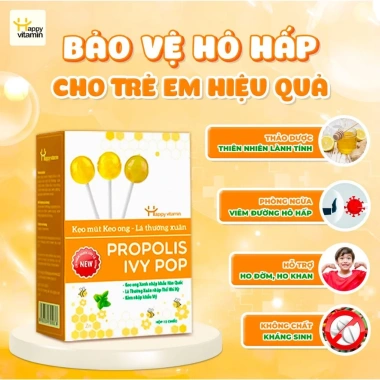 Kẹo Mút Keo Ong Lá Happy Vitamin - Quà Tặng 1 Hộp Giá Chỉ 99.000, Tiết Kiệm Ngay 10