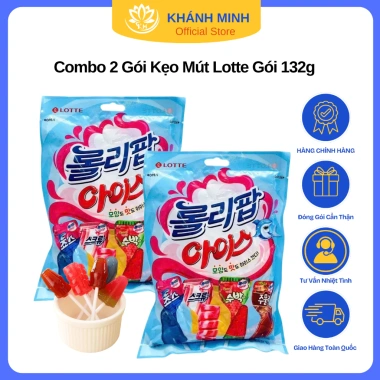 Kẹo Mút Lotte Lollipop Ice 132g - Vị Mát Lạnh, Giá Giảm còn 41.000₫