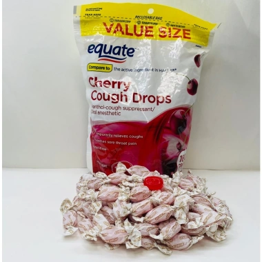 Kẹo ngậm ho mật ong chanh Equate 30 viên - Cough Drops Mỹ giảm giá 169k