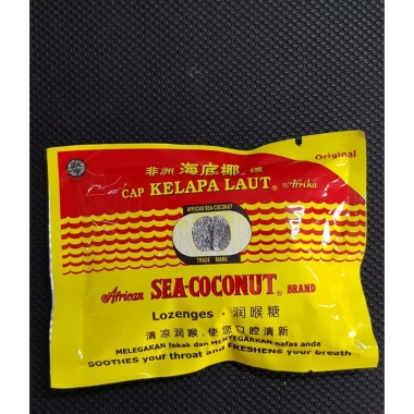 Kẹo Ngậm Mã Lai Trái Dứa Sea Coconut Kelapa 6 viên Giá 15.000₫ nhập công ty