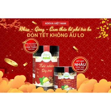 Kẹo Ngậm Thảo Dược Adeva Mứt Gừng Nhàu Giảm Ho & Viêm Họng, Pha Trà, Giá 74.000đ 5