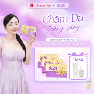 Kẹo ngậm trắng da dâu tằm Be20 3 hộp 30 viên - Da sáng hồng, căng mướt tự nhiên, giảm giá 1.899.000 VND 10