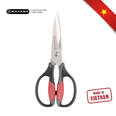 Kéo nhà bếp KATANA lưỡi răng cưa KK101 225mm Giá ưu đãi 160.000