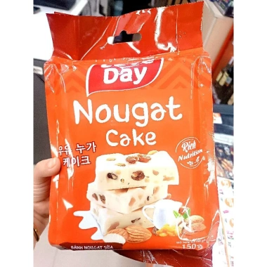 Kẹo nougat Love Day - bánh nougat vụn hạt & nho dẻo, giảm giá 53.020 VND, ngon giòn mềm, quà tặng Valentine