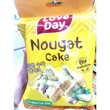 Kẹo nougat Love Day - bánh nougat vụn hạt & nho dẻo, giảm giá 53.020 VND, ngon giòn mềm, quà tặng Valentine