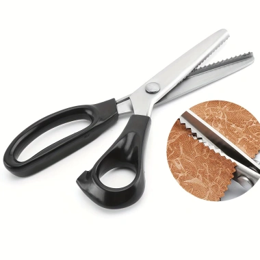 Kéo răng cưa thép không gỉ, tăng tam giác sắc nhọn - Cắt DIY, vải ren, thợ may 4 Kéo răng cưa thép không gỉ, tăng tam giác sắc nhọn - Cắt DIY, vải ren, thợ may 4