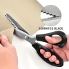 Kéo răng cưa thép không gỉ, tăng tam giác sắc nhọn - Cắt DIY, vải ren, thợ may 8
