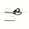 Kéo răng cưa thép không gỉ, tăng tam giác sắc nhọn - Cắt DIY, vải ren, thợ may 9