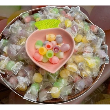 Kẹo sáp nhân siro trái cây 1kg giá ưu đãi 65k - Iyesfood khuyến mãi siêu rẻ