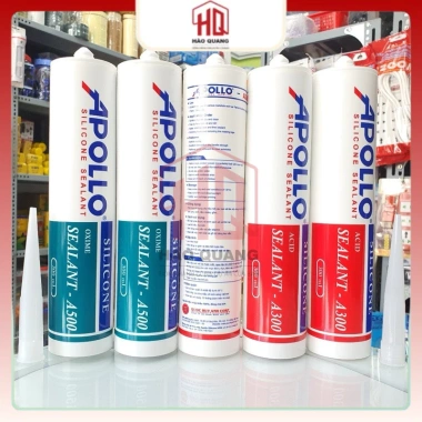 Keo Silicon Apollo A300/A500 - Chống Thấm, Dán Kính, Chịu Nhiệt Cao, Giá 73.073 VND