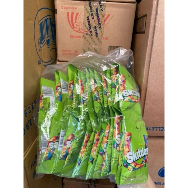 Kẹo Skittles Mỹ hương trái cây 15g - 10 gói, giảm giá còn 54.096 VND
