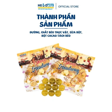 Kẹo Socola Đồng Tiền Đồng Xu HEADWAY Vina 310g - Ngọt ngào mềm mịn dễ ăn 45.150 VND