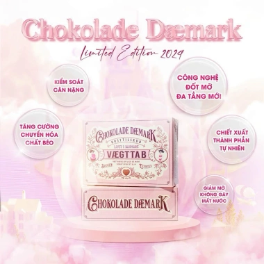 Kẹo Socola giảm cân Chokolade Daemark Vaegttab Đan Mạch 40 viên - Giảm mỡ toàn thân, hiệu quả, giá 360.000 VND