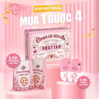 Kẹo Socola giảm cân Chokolade Daemark Vaegttab Đan Mạch 40 viên - Giảm mỡ toàn thân, hiệu quả, giá 360.000 VND