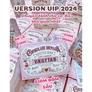 Kẹo Socola giảm cân Chokolade Daemark Vaegttab Đan Mạch 40 viên - Giảm mỡ toàn thân, hiệu quả, giá 360.000 VND
