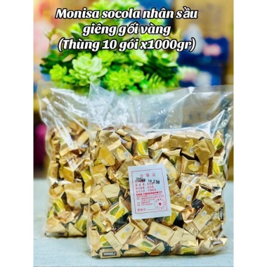 Kẹo Socola Monisa 100g Hạt Dẻ Sầu Riêng Nhân Mềm Thơm Ngon - Giá 35.000, Ít Ngọt