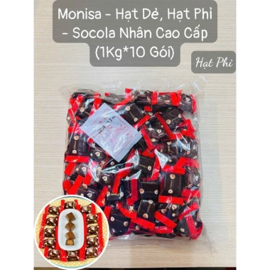 Kẹo Socola Monisa 100g Hạt Dẻ Sầu Riêng Nhân Mềm Thơm Ngon - Giá 35.000, Ít Ngọt 3 Kẹo Socola Monisa 100g Hạt Dẻ Sầu Riêng Nhân Mềm Thơm Ngon - Giá 35.000, Ít Ngọt 3