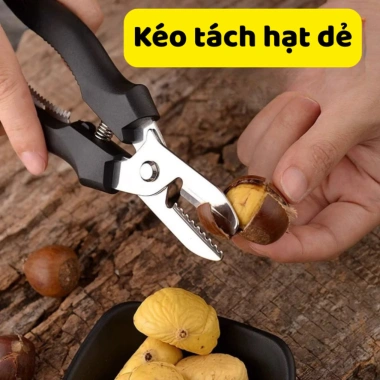 Kéo Tách Hạt Dẻ TH02 - Dụng Cụ Thép Tách Vỏ Nhanh Chóng, Dễ Dàng, Sạch Sẽ - 74.000₫